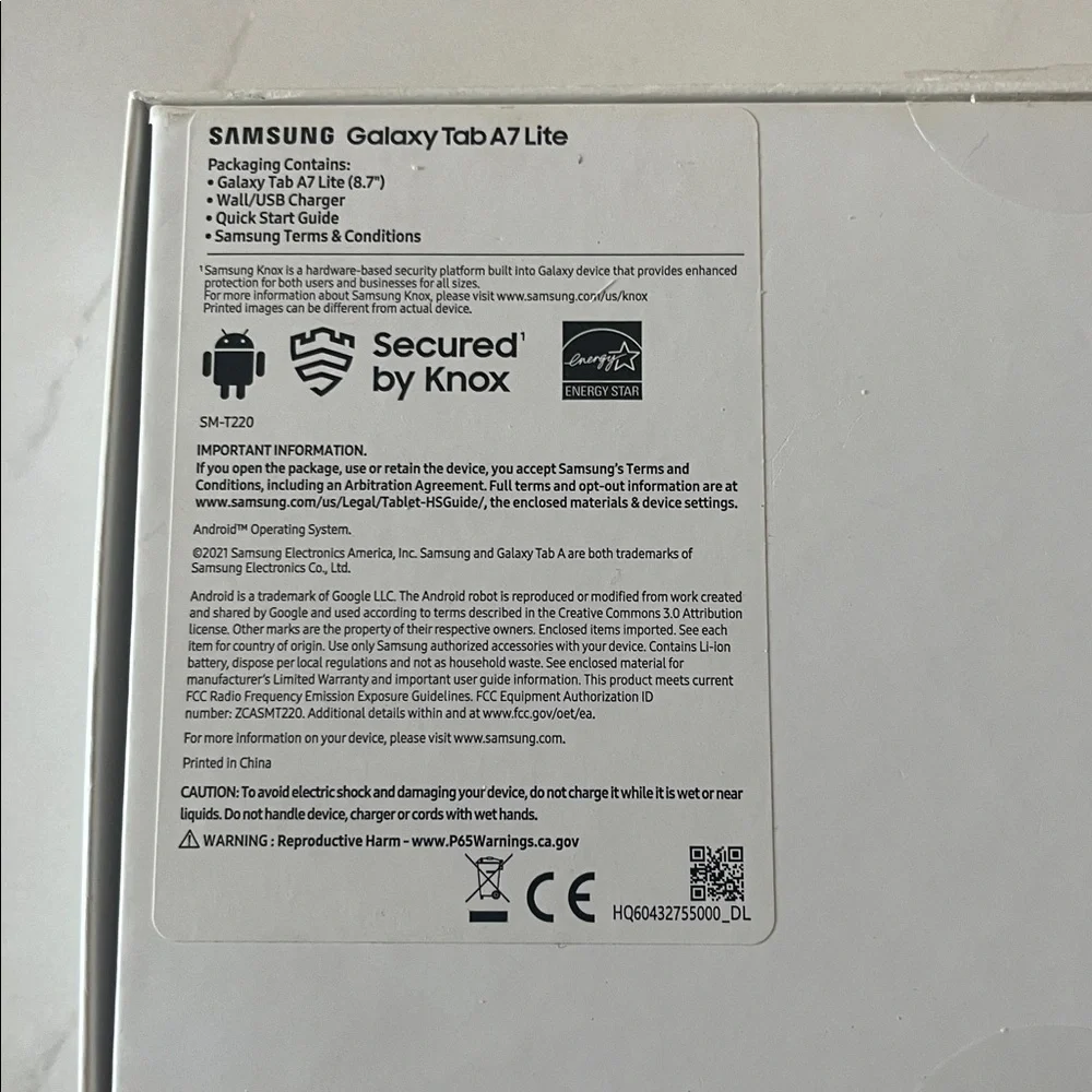 SAMSUNG Galaxy Tab A7 Lite